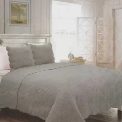 Couvre lit Gris - 2 places