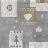 Motif Nappe Augustin gris rectangle