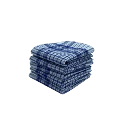 6 Mouchoirs de Travail petits carreaux 100% coton 40x40cm