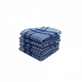 6 Mouchoirs de Travail petits carreaux 100% coton 40x40cm