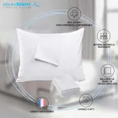 caractéristiques lot 2 sous-taies imperméables 60x60 cm