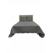 Couvre lit Plaisance 100 % coton gris