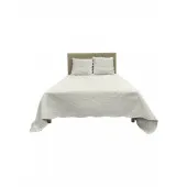 Couvre lit Plaisance 100 % coton blanc