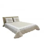 couvre lit boutis jeté de canapé 100 % coton abeille