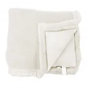 couverture 100% laine écru