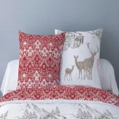 zoom taies d'oreiller Housse de couette 100% flanelle OLAF 2 places