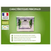 Protège Matelas Bambou - Imperméable 140x190