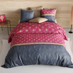 Housse de couette Lily 240x220 cm + 2 taies pur coton