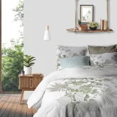 Housse de couette 100 % coton Lobia 240x260 dans chambre