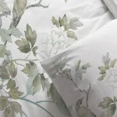 Housse de couette 100 % coton Lobia 240x260 dans chambre zoom motifs