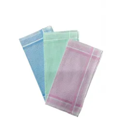 Lot De 6 Mouchoirs Femmes Quadrillés pur coton