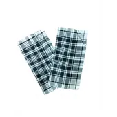 Mouchoirs Carreaux Bleu et Blanc 50x50cm Lot de 12