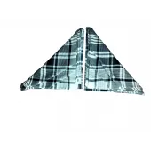 Mouchoirs Carreaux Bleu et Blanc 50x50cm Lot de 12