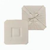 Lot de 6 Galettes de chaise - Beige par deux recto et verso