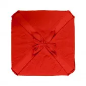 Lot de 6 Galettes de chaise - Rouge verso