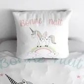 Taie d'oreiller Majesty licorne 65x65