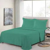 Parure de Draps 100% Percale de coton céladon