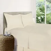 Parure de Draps Percale de coton naturel