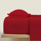 parure de draps nuit des vosges 1 places bordeaux