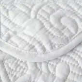 Couvre lit M23-7001-BLANC - détail