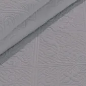 Couvre lit M23-7001 gris 230x250 - détail