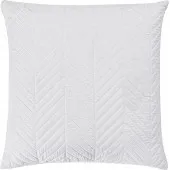 Couvre lit M23-6012 géométrique uni blanc 180x240 cm - taie