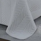 Couvre lit M23-6012 géométrique uni gris