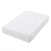 Housse de matelas intégrale coloris blanc 160x200