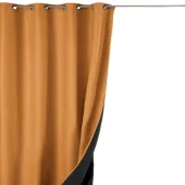 Rideau GALENA Isolant thermique à  Œillets 140x260 fond blanc