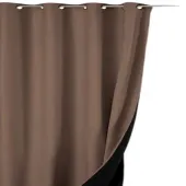 Rideau GALENA Isolant thermique à  Œillets 140x260 fond blanc
