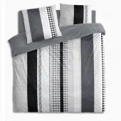 Housse de couette Géométrique gris 2 places