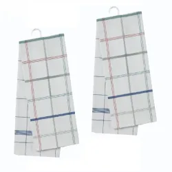 4 torchons Professionnels Cali coton et Lin 70x70