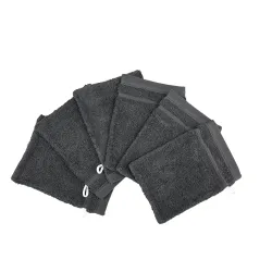 Gant de toilette gris foncé  20x15cm