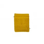 Gant de toilette jaune 20x15cm