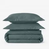 HDC percale 80 fils + taies rectangle anthracite photo produit