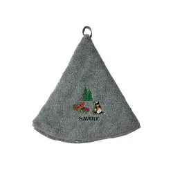 Essuie Main Rond Marmotte Gris