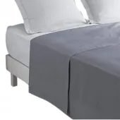 Drap plat 180x290 Anthracite fond blanc