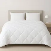 Couette synthétique lavable à 95° 240x220 cm - Fabrication française - Garnissage fibre creuse siliconée – Hygiénique