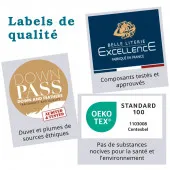 Labels de qualité couettes naturelles