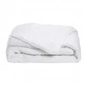 Couette blanche légère été anti-transpiration pliée