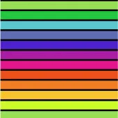 Serviette de plage au motif rayures multicolore, zoom sur les motifs