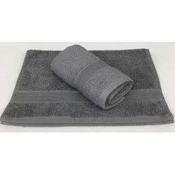 Lot de 2 Serviettes Invités Anthracite - 30x50 