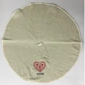 Essuie Main Rond Cœur Beige