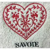 Essuie Main Rond Cœur Beige