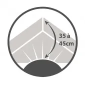 Drap Housse  Jersey 180x200 Maxi Bonnets Coton Extensible Rubis