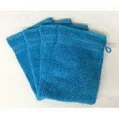 Lot de 10 Gants de Toilette Éponge 600gr/m² Coton - 20x15cm
