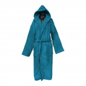 Peignoir à capuche 100% coton 