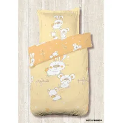 Housse de couette Pets Friends Jaune